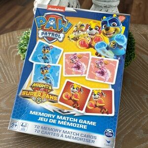 PAW PATROL Mighty Pups Super Paws Memory Match Game Nickelodeon